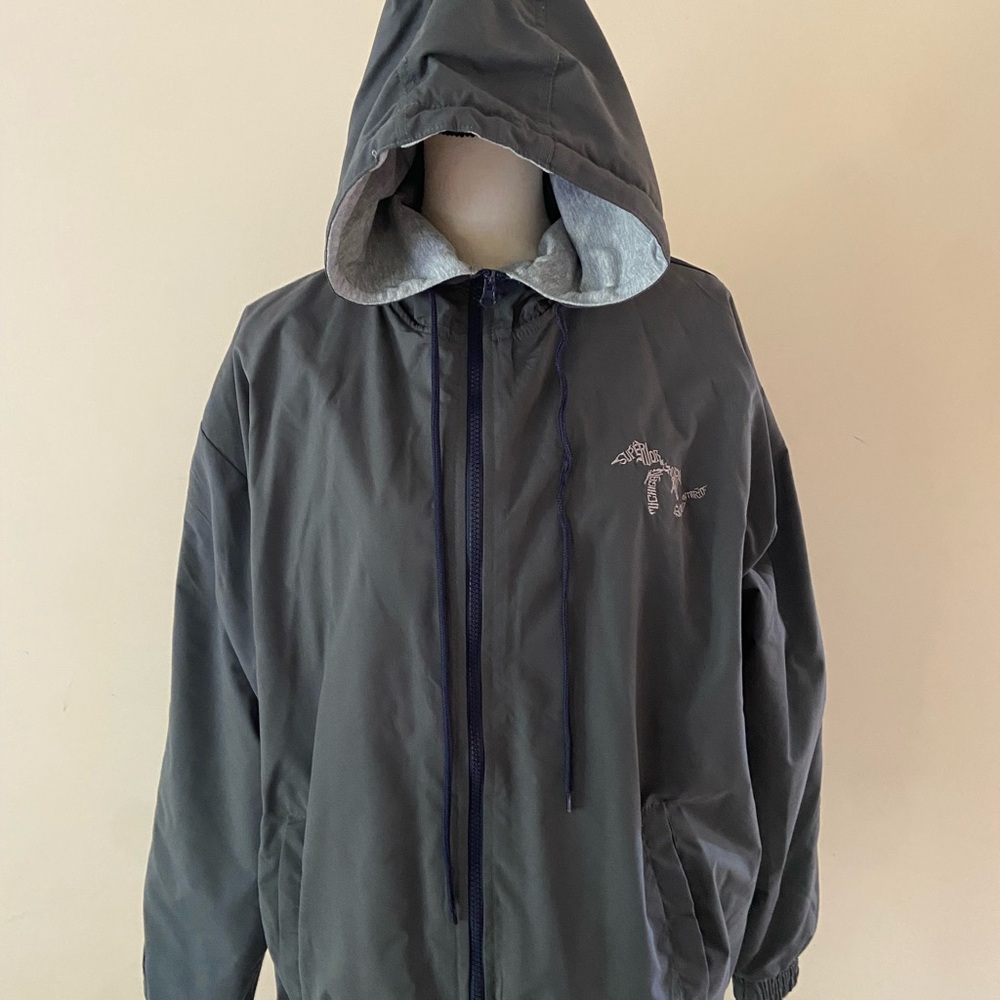 Michigan Great Lakes Gray Hooded Jacket